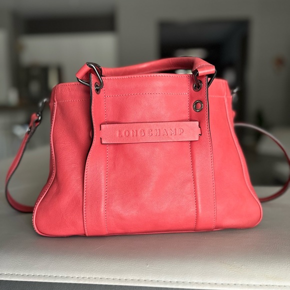 Longchamp 3D S Crossbody Bag - Coral Pink - Excellent Condition - from France - Picture 2 of 5